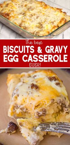 the best biscuits and gravy egg casserole recipe is in this post