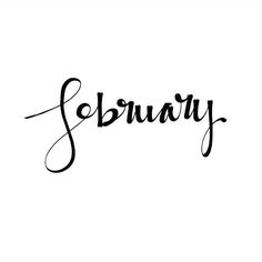 the word january written in cursive writing on a white background with black ink