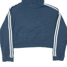 Item is in good used condition. >Size: UK 8 >Armpit To Armpit: 21" >Armpit To Cuff: 17" >Collar To Hem: 18" Sporty Hoodie With Funnel Neck And Drawstring, Sporty Funnel Neck Hoodie With Drawstring, Sporty Funnel Neck Hoodie, Blue Sweats For Streetwear During Sports Season, Blue Hoodie For Streetwear Sportswear, Blue Hoodie For Streetwear, Blue Sportswear Hoodie For Streetwear, Blue Sportswear Sweats For Fall, Sports Hoodie With Funnel Neck And Ribbed Cuffs