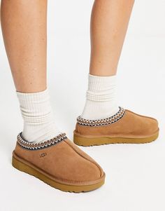 UGG Tasman shearling lined shoes in chestnut | ASOS Cute Uggs, Tasman Slippers, Ugg Tasman Slippers, Sweat Women, Ugg Tasman, Ugg Slippers, Size 10 Rings, Chestnut, Sweater Hoodie