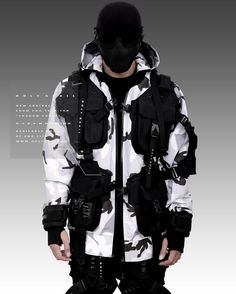 HOODIE – HOLYGRAIL OFFICIAL Dark Streetwear, Cloth Reference, Cyberpunk Techwear, Brazilian Men, Tech Wear