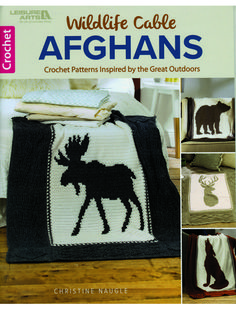 crochet patterns for afghans with moose and deer silhouettes on the cover