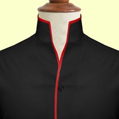 High Open Collar Full Sleeves Shirt Tailor-Made On Order shirt 𝘈 𝘩𝘪𝘨𝘩 𝘤𝘰𝘭𝘭𝘢𝘳 𝘴𝘩𝘪𝘳𝘵 𝘪𝘴 𝘢 𝘤𝘭𝘢𝘴𝘴𝘪𝘤 𝘢𝘯𝘥 𝘵𝘪𝘮𝘦𝘭𝘦𝘴𝘴 𝘴𝘵𝘺𝘭𝘦 𝘵𝘩𝘢𝘵 𝘢𝘥𝘥𝘴 𝘢 𝘵𝘰𝘶𝘤𝘩 𝘰𝘧 𝘴𝘰𝘱𝘩𝘪𝘴𝘵𝘪𝘤𝘢𝘵𝘪𝘰𝘯 𝘵𝘰 𝘢𝘯𝘺 𝘰𝘶𝘵𝘧𝘪𝘵. 𝘛𝘩𝘪𝘴 𝘴𝘵𝘺𝘭𝘦 𝘧𝘦𝘢𝘵𝘶𝘳𝘦𝘴 𝘢 𝘤𝘰𝘭𝘭𝘢𝘳 𝘵𝘩𝘢𝘵 𝘴𝘵𝘢𝘯𝘥𝘴 𝘶𝘱 𝘢𝘯𝘥 𝘦𝘯𝘤𝘪𝘳𝘤𝘭𝘦𝘴 𝘵𝘩𝘦 𝘯𝘦𝘤𝘬, 𝘱𝘳𝘰𝘷𝘪𝘥𝘪𝘯𝘨 𝘢 𝘳𝘦𝘧𝘪𝘯𝘦𝘥 𝘢𝘯𝘥 𝘱𝘰𝘭𝘪𝘴𝘩𝘦𝘥 𝘭𝘰𝘰𝘬. 𝘐𝘵'𝘴 𝘢 𝘷𝘦𝘳𝘴𝘢𝘵𝘪𝘭𝘦 𝘱𝘪𝘦𝘤𝘦 𝘰𝘧 𝘤𝘭𝘰𝘵𝘩? Fitted Shirt With Contrast Collar, Fitted Black Shirt With Fold-down Collar, Fitted Cotton Shirt With Contrast Collar, Formal Fitted Tops With Contrast Collar, Formal Fitted Top With Contrast Collar, Classic Fitted Shirt With Contrast Collar, Black Fitted Collared Top, Fitted Black Shirt With Collar, Black Fitted Shirt With Stand Collar