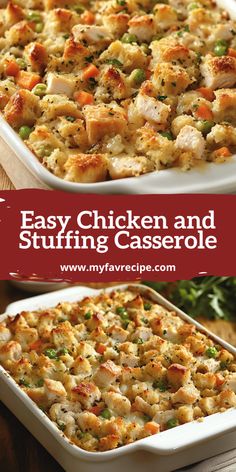 Easy Chicken and Stuffing Casserole: Comfort Food Classic Easy Chicken And Stuffing Casserole, Stovetop Stuffing Chicken, Easy Chicken And Stuffing, Chicken Divan Casserole, Chicken Stuffing Casserole, Chicken And Stuffing, Baked Chicken Recipes Healthy, Comfort Food Chicken, Easy Dinner Casseroles