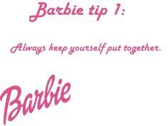 the words babble tip 1 always keep yourself put together in pink lettering on a white background