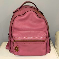 This Backpack Is In Pretty Much Perfect Condition! It Makes Every Outfit Look So Cute. Let Go Barbie! :) Bags Coach, Pink Backpack, Outfit Look, Pretty Much, Let Go, Coach Bags, So Cute, Bag Lady, Backpacks