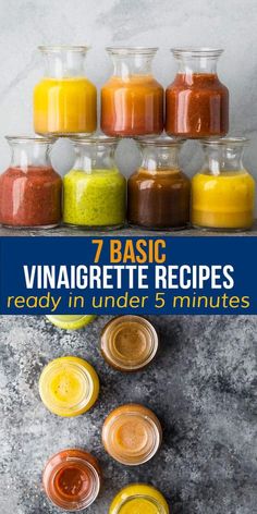 7 basic vinaigrette recipes ready in under 5 minutes