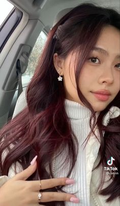 Hair Color Cherry Coke, Cherry Brown Hair, Pelo Color Vino, Cherry Hair Colors, Red Hair Color Ideas, Hair Color Asian, Kadeřnické Trendy