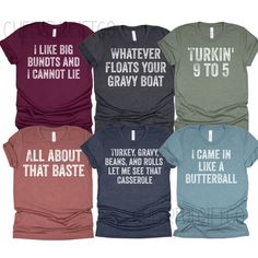 Family Thanksgiving Shirts, Thanksgiving Puns Shirt, Funny Matching Family Shirts, Matching Best Friends Shirts, Friendsgiving Group Shirts - Etsy Pun Shirts Funny, Thanksgiving Puns, Family Thanksgiving Shirts, Best Friends Shirts, Friends Shirts, Funny Matching, Matching Family Shirts, Pun Shirts, Best Friend Shirts