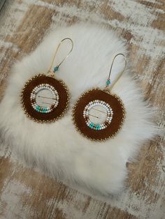 Indigenous made earrings Supplies: -hide -seed beads -string -hooks -birch bark -glue Birch Bark Earrings, Hide Earrings, Earrings Supplies, Birch Bark, Bead Stringing, Favorite Jewelry, Seed Beads, Jewelry Earrings Dangle, Glue