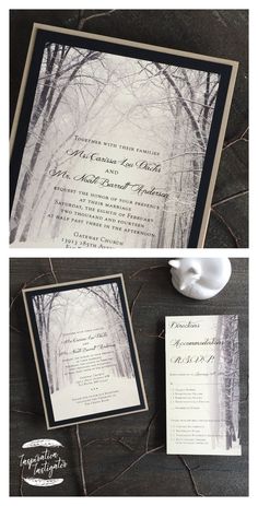 the wedding stationery is laid out on top of each other and ready to be printed