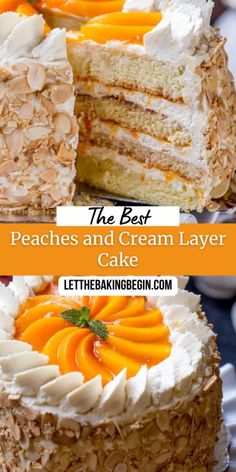 the best peaches and cream layer cake