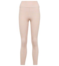 The Upside's Dance leggings feature a fun houndstooth-checked pattern. Made from jersey, they sit high on the waist. | The Upside Dance houndstooth high-rise leggings Paisley Leggings, Beige Leggings, Dance Leggings, The Upside, Ribbed Leggings, Stretch Leggings, High Rise Leggings, Pink Leggings, Sports Leggings