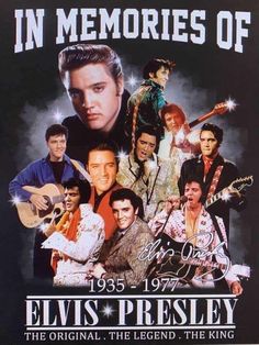 elvis presley in memories of elvis presley the original, the legend, the king poster