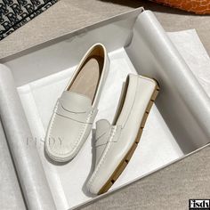 Fisdy - Lefu Shoes - Lightweight and Comfortable Leather Loafers with Soft Soles Leather Loafers For Men, White Dress Shoes Men, Mens Leather Loafers, Mary Jane Shoes Flat, Loafers For Men, White Dress Shoes, Monk Strap Shoes, Monk Strap, Leather Flats