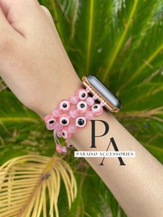 Mal de ojo rosa Apple Watch band  Tamaño de muñeca Xs S M XL M- siendo el más común  Evil eye pink Apple Watch band adjustable  Wrist size  Xs S M L XL M- Most common size Evil Eye Apple Watch Band, Pink Bracelet Strap Apple Watch Band, Pink Rectangular Bracelet Strap Apple Watch Band, Pink Rectangular Apple Watch Band With Bracelet Strap, Trendy Pink Rectangular Apple Watch Band, Pink Rectangular Watch Band With Bracelet Strap, Trendy Rectangular Pink Watch Band, Trendy Pink Rectangular Watch Bands, Trendy Pink Bracelet Strap Apple Watch Band