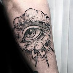 an all seeing eye tattoo on the arm