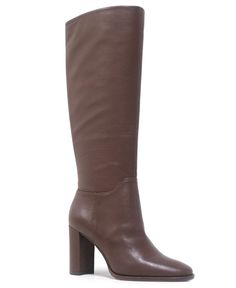 in stock Red High Heel Boots, Brown Knee Boots, Below The Knee Boots, Chocolate Brown Boots, Extra Wide Calf Boots, Dress Leather Boots, Knee High Boots Dress, Brown Knee High Boots, Tall Brown Boots