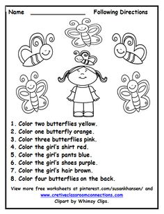 an insect themed worksheet for children to practice their handwriting and coloring skills