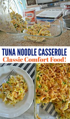 this is an image of tuna noodle casserole