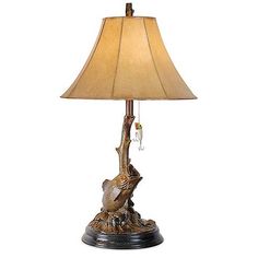 Top Water Bass Table Lamp Lake Lodge Decor, Vintage Fishing Decor, Fishing Table, Lodge Lighting, Fish Lamp, Fishing Room, Black Forest Decor, Lake Lodge, Lodge Decor