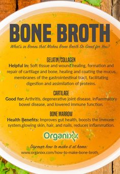 Gut Healing Bone Broth Recipe, Collagen Broth Recipe, Foods With Collagen In Them, Collagen Bone Broth Recipe, Ham Bone Broth, Beef Broth Recipes, Collagen Broth, Bone Broth Soup Recipes