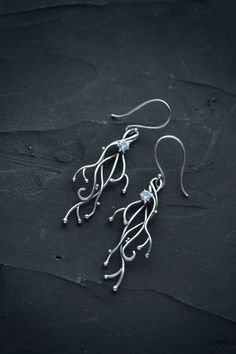 Branch earrings silverTwig nature jewelry elven plant earrings | Etsy Silver Nature-inspired Metal Earrings, Nature-inspired Silver Metal Earrings, Ursula Jewelry, Twig Jewelry, Woodland Earrings, Plant Earrings, Branch Earrings, Earrings Nature, Botanical Earrings