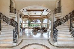 Grand Kitchen Luxury, Interior Pillars, Vacation House Plans, Decorative Pillars, Mediterranean Luxury, Mediterranean House Plan, Elevated Homes