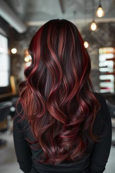 40 Chocolate Cherry Brown Hair Ideas for the Ultimate Luxurious Look Cherry Brown Hair Color, Blonde Hair Honey, Chocolate Cherry Brown Hair, Cherry Brown Hair, Brown Hair Ideas, Red Balayage Hair, Cherry Hair Colors, Red Hair Looks, Brown Hairstyles