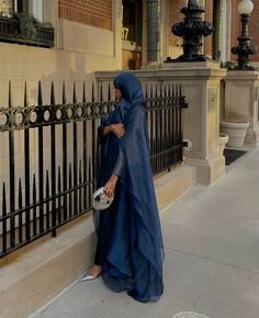 Khaleeji Hijab, Abaya For Eid, Khaleeji Aesthetic, Eid Abaya, Blue Abaya, Fashion Abaya