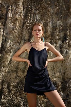 (1) Upcycled Black Slip Dress – Makara wear V-neck Slip Dress For Night, Casual V-neck Slip Dress For Night Out, Chic V-neck Slip Dress For Daywear, Casual V-neck Slip Dress For Sleep, Chic Summer Night Slip Dress, Chic Mini Slip Dress For Sleep, Chic Black Slip Dress For Sleep, Chic V-neck Slip Dress For Sleep, Chic Mini Length Slip Dress For Sleep