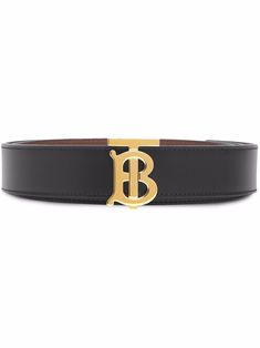 Black/beige/gold-tone calf leather logo-buckle reversible belt from BURBERRY featuring reversible, logo buckle fastening and adjustable fit. | Burberry Logo-Buckle Reversible Belt Burberry Belt Men, Lv Belts, Tone Calves, Burberry Logo, Lv Belt, Burberry Belt, Luxury Belts, Planet People, Logo Items