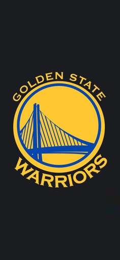 the golden state warriors logo on a black background