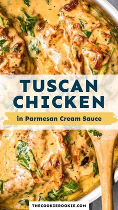 tuscann chicken in parmesan cream sauce