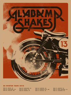 a poster for an event with a motorcycle on it