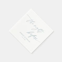 Dusty Blue The Night Before Rehearsal Dinner Napkins  Zazzle Rehearsal Dinner Napkins, The Night Before Rehearsal Dinner, Dinner Napkins, Rehearsal Dinner, Rehearsal Dinners, Dusty Blue, Napkins, Created By, Stars