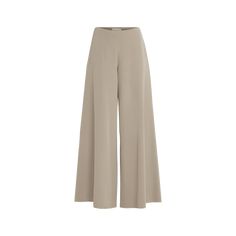 THE ROW "Dela" pants Mid rise sits high on hip Flat front Side split pockets Wide legs Full length Hidden closure Wool Lining: Silk Made in Italy Wide Legs, Side Split, Bergdorf Goodman, Wide Leg Pants, The Row, Mid Rise, Full Length, Tops Designs, Split