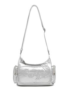 CARLYN is a designer bag brand that reinterprets the modern, sophisticated artistic sense of New York, the city of birth, with a contemporary sensibility.- Compact size to carry around easily- Length adjustable strap for various stylings- Built-in cushion on the strap for a comfortable fit- Voluminous detail by adding zipper pocket Luxury Silver Shoulder Bag For Travel, Trendy Silver Bag With Adjustable Strap, Silver Bucket Shoulder Bag For Travel, Modern Silver Shoulder Bag For Travel, Chic Silver Shoulder Bag For Travel, Silver Shoulder Bag With Detachable Strap For Everyday Use, Versatile Silver Travel Bags, Chic Silver Shoulder Bag With Adjustable Strap, Carlyn Bag