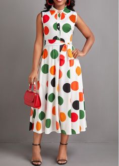 Color:White;Size:S;Size:M;Size:XL;Size:XXL;Package Contents:1 X Dress;Occasion:Other;Style:Bohemian; Recipes Skillet, Dots Clothing, Fashion Dresses Online, Thigh Recipes, Skillet Chicken, Recipes Chicken, Boneless Chicken, Blouse Diy, Polka Dress