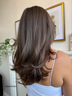 Hairstyle Ideas Easy, Brown Hair Looks, Brown Hair Inspo, Brunette Hair With Highlights, Hairstyles For Layered Hair, Easy Hairstyle, Layered Haircut