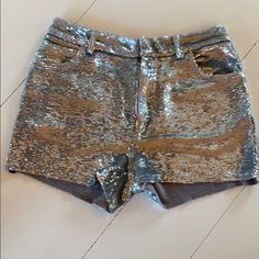 High Waisted Silver Sequin Shorts Sequin Shorts, Sequin Mini, Mini Shorts, Silver Sequin, Sequin, High Waist, High Waisted, Womens Shorts, Silver