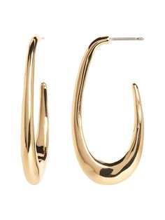 Drops of Dew Oval Hoop Earrings | Banana Republic Oval Hoop Earrings, Wax Carving, Women Accessories Jewelry, Gold Finish, Sale Items, Banana Republic, Women's Accessories, Cubic Zirconia, Jewelry Collection