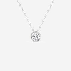 The very modern model of the classic solitaire pendant, a stunning round lab grown diamond is held tightly in a bezel setting. This pendant is meant Solitaire Necklace, Diamond Solitaire Necklace, Solitaire Necklaces, Round Moissanite, Solitaire Pendant, Bezel Diamond, Exquisite Jewelry, Moissanite Diamonds, Diamond Solitaire