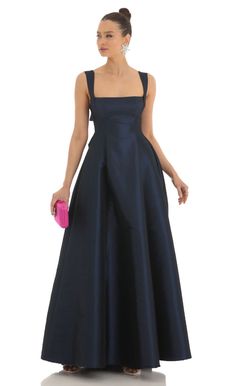 Foxie Fit and Flare Maxi Dress in Navy | LUCY IN THE SKY Flare Maxi Dress, Navy Prom Dresses, Navy Blue Bridesmaid Dresses, 27 Dresses, Navy Bridesmaid Dresses, Blue Dress Formal, Red Bridesmaid Dresses, Prom Dress Inspiration, Black Bridesmaid Dresses