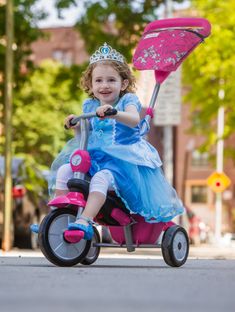 Invigorate your outings with the 4 in 1 Vanilla trike!  Perfect for children ages 10 to 36 month old, Vanilla's large front swivel wheel and Touch Steering® technology allow you and your little passenger to maneuver around obstacles with ease. #smartrike #Halloween2018 #halloween #costume #toddler #costume #smarttrike Costume Toddler, Cinderella Princess, Glass Slippers, One Home, Glass Slipper