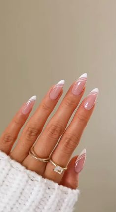 Formal Nails, Almond Nails Designs, Bride Nails, Nagel Inspo, Cat Kuku, Oval Nails, Neutral Nails, Prom Nails, Elegant Nails