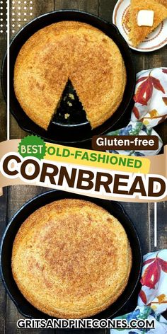 the best gluten - free cornbread recipe is on display