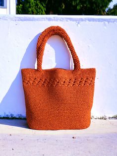 Any woman must have this bag for every fashionista. Whether you keeping it to yourself or gifting someone you care, it will be unforgettable. ✔️The interior of the straw summer bag has a magnetic button. Suitable for use as shoulder bag, beach bag or party bag. ✔️You can combine your clothes with a straw summer bag on summer days ✔️Handcrrafted in Turkey ✔️Hand-crocheted with care ✔️I made this beautiful bag from natural paper rope which is organic cotton. ✔️This bag is light weight yet durable, Orange Summer Crochet Bag For Beach, Orange Summer Tote Shoulder Bag, Orange Shoulder Beach Bag, Handmade Orange Crochet Beach Bag, Eco-friendly Orange Shoulder Bag For Beach, Shoulder Bag Crochet, Raffia Tote Bag, Keep It To Yourself, Natural Paper