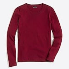 Nwt J. Crew Cotton-Wool Teddie Sweater Size: Xx-Large = 20 Color: Vivid Burgundy Bust = 43.5” Natural Waist = 36” Boots Closet, Trendy Dress Outfits, Skirts With Boots, Sweater For Women, Men Shirt Style, Womens Clothing Stores, Dress Outfit, Boots Outfit, Trendy Dresses