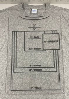 a gray t - shirt with an image of the floor plan on it